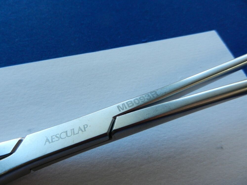 Aesculap MB093R Fogarty Type Angled Clamp 8.75" Overall Length - Image 5