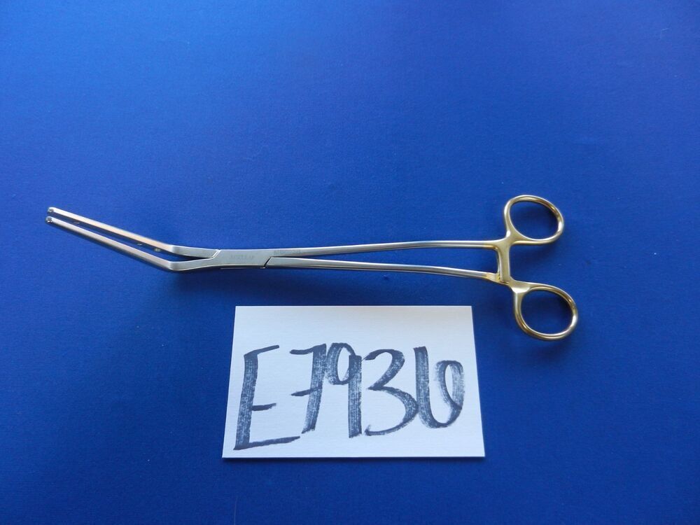 Aesculap MB093R Fogarty Type Angled Clamp 8.75" Overall Length