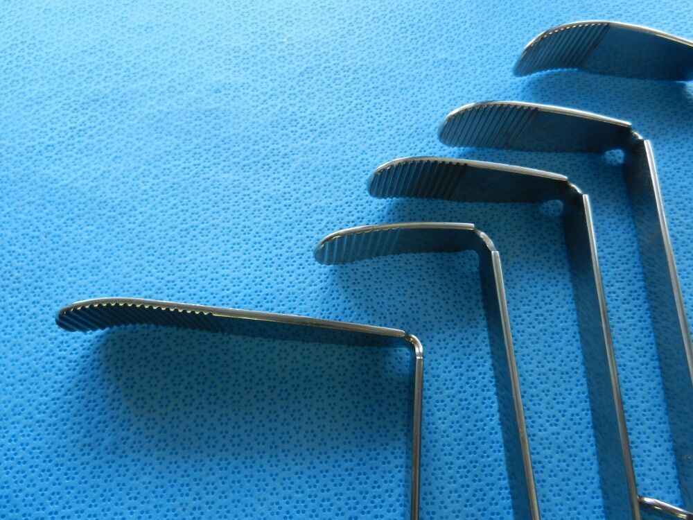 D4196 Jarit Storz Surgical ENT Retractor Blades Lot Of 5 - Image 4