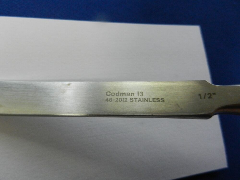 Codman 46-2012 Curved 13mm Wide Osteotome 11" Overall Length - Image 4