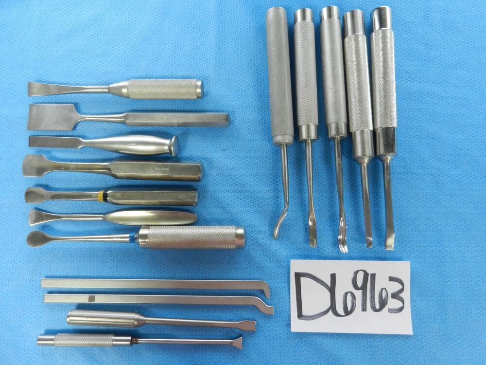 D6963 Codman Storz Jarit Orthopedic Spinal Chisels, Gouges, and Elevators