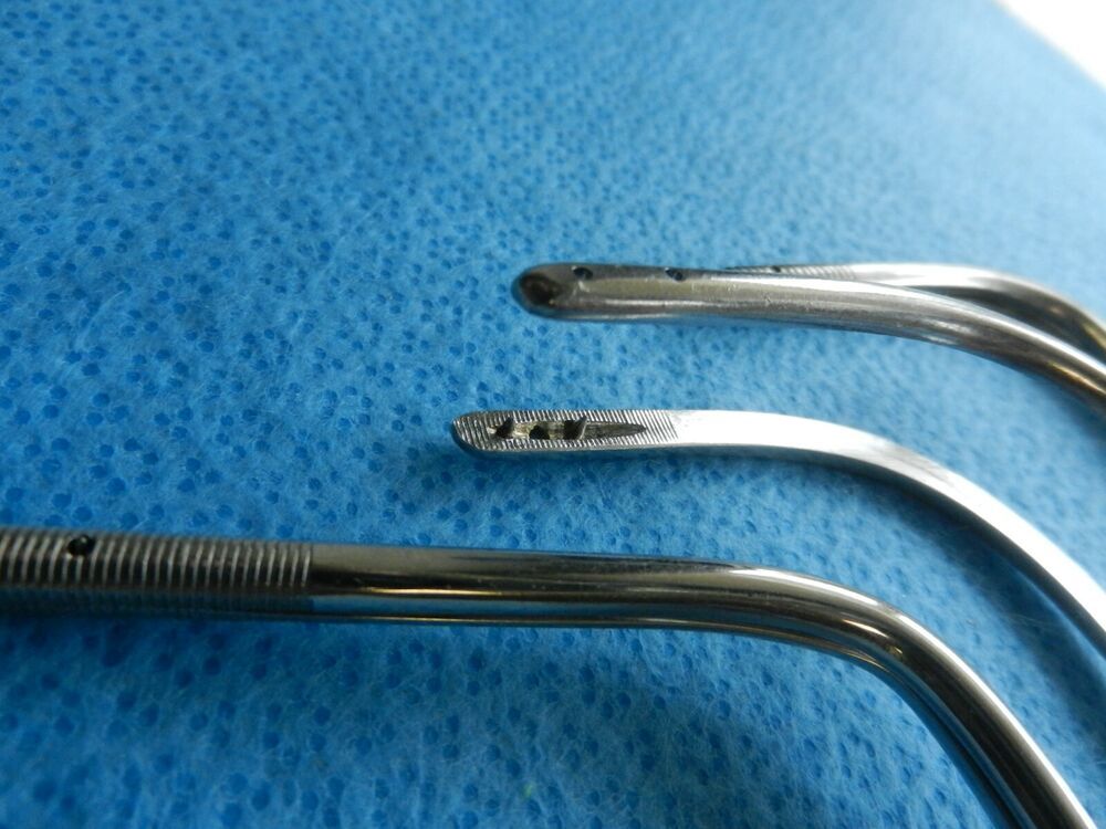 Pilling Storz Surgical ENT Jackson Laryngeal Forceps Lot Of 3 - Image 5