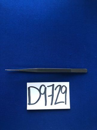 D9729 Codman Surgical DeBakey Straight Fine Serrated Tip Forceps 30-8404