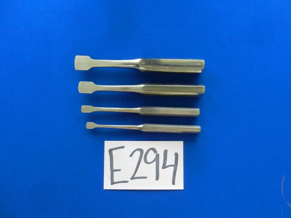 E294 Zimmer Spectrum Miltex Lot of 4 Key Periosteal Elevators