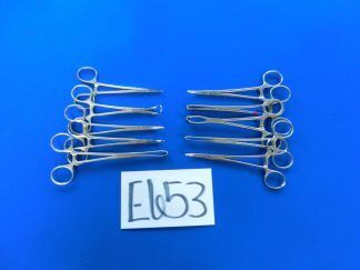 E653 V. Mueller Codman Weck Lot of 10 Forceps 13-16cm Overall Length