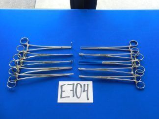 E704 Sklar Aesculap Lot of 10 Forceps 23.5-25.5cm Overall Length