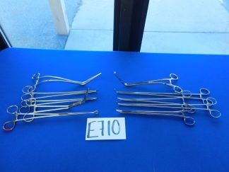 E710 Codman Marlow Jarit Lot of 10 Forceps 27-36cm Overall Length