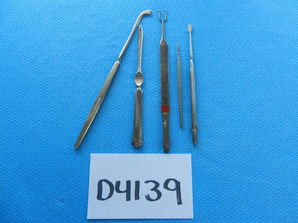 D4139 Storz Weck V. Mueller Surgical ENT Instruments Lot Of 5