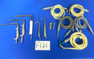 F121 Padget Elmed Luxtec Fiber Optic Retractor Set w/ Cables
