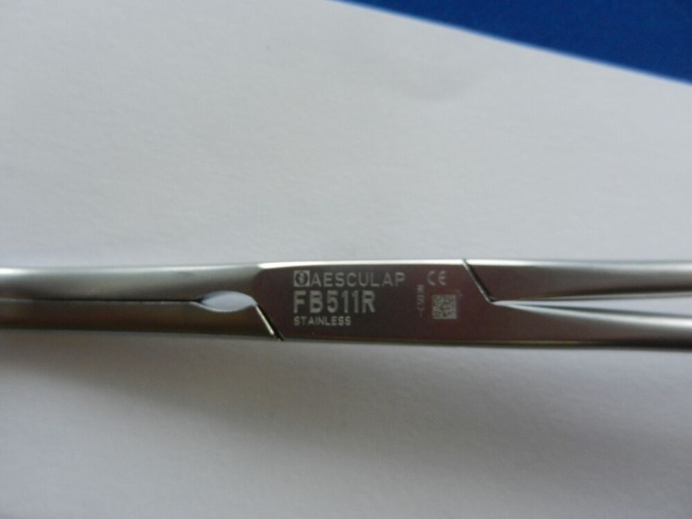 E4495 Aesculap FB511R DeBakey 60 Degree Angled Multi Purpose Clamp 8.75" Long - Image 5
