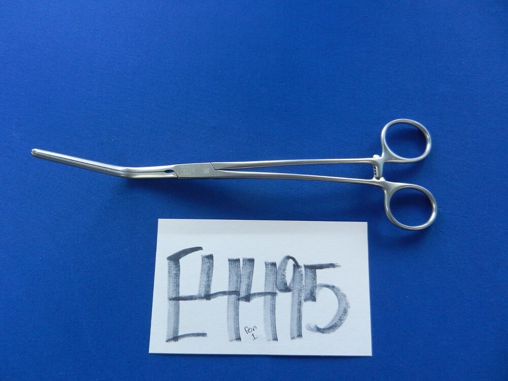E4495 Aesculap FB511R DeBakey 60 Degree Angled Multi Purpose Clamp 8.75" Long