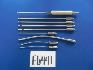 E6441 Liposuction 10 Piece Cannula Set with Handle