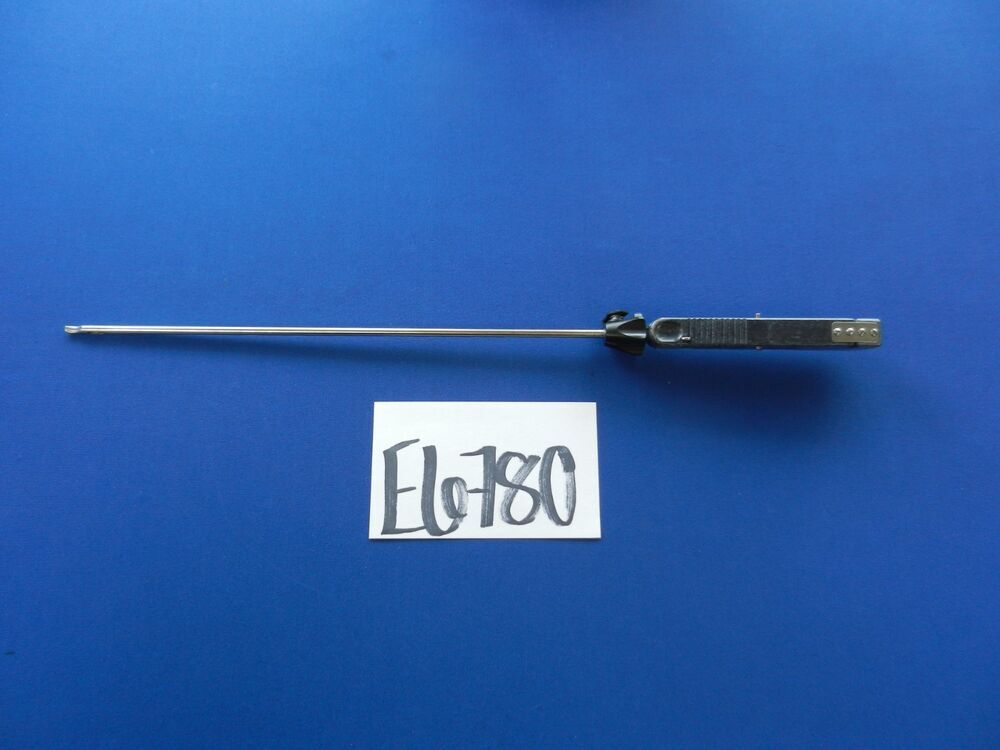 E6780 Snowden Pencer 90-7008 Left Curved Laparoscopic Needle Holder 5mm x 32cm