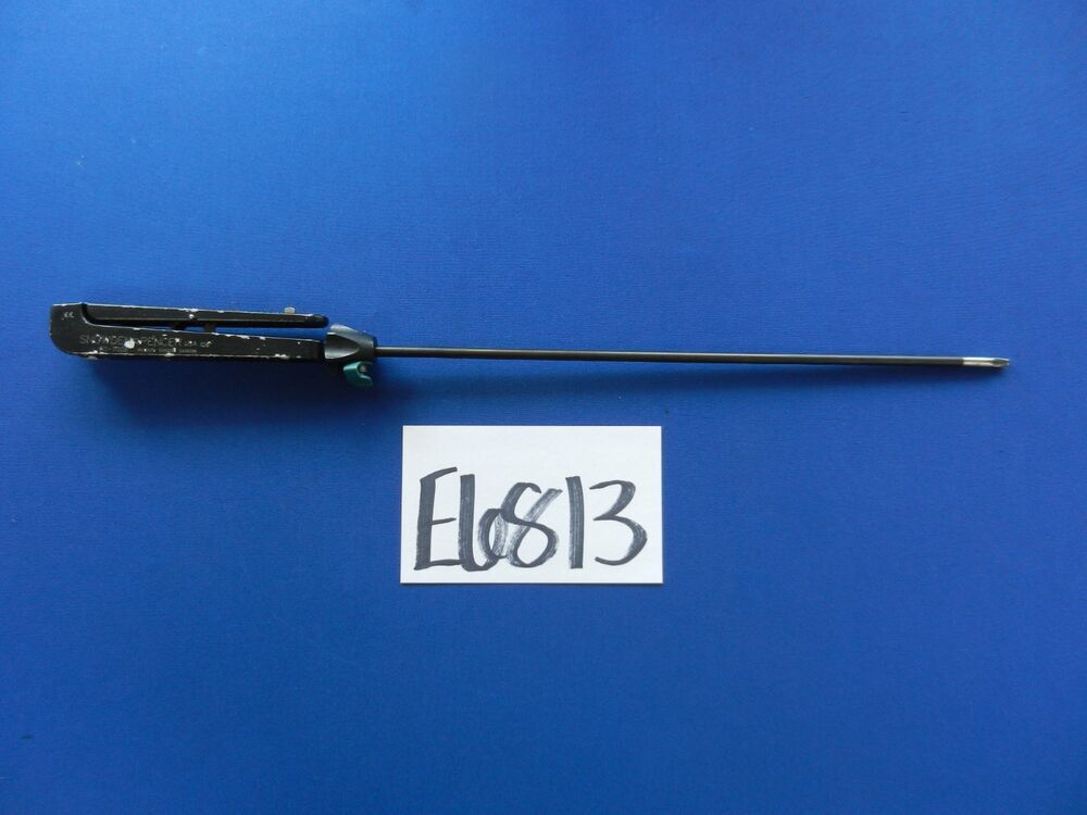 E6813 Snowden Pencer 90-7008 Laparoscopic Left Curved Needle Holder 5mm x 32cm