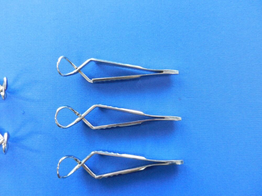E7283 Lawton Sklar Storz Lot of 5 Jones Towel Forceps - Image 4