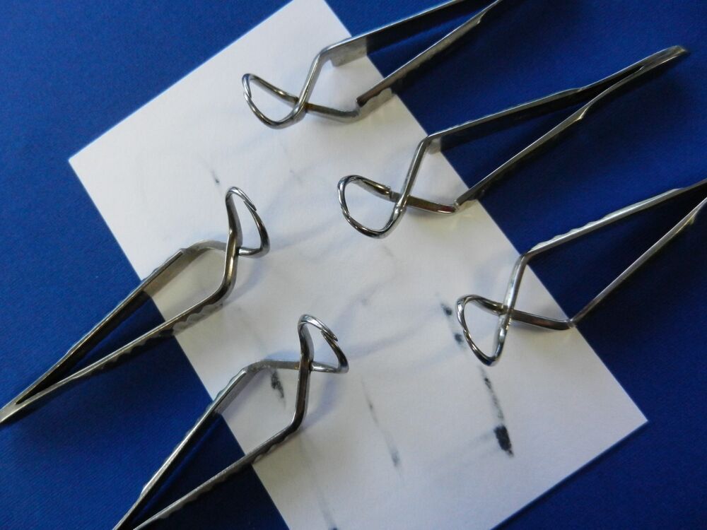 E7283 Lawton Sklar Storz Lot of 5 Jones Towel Forceps - Image 5