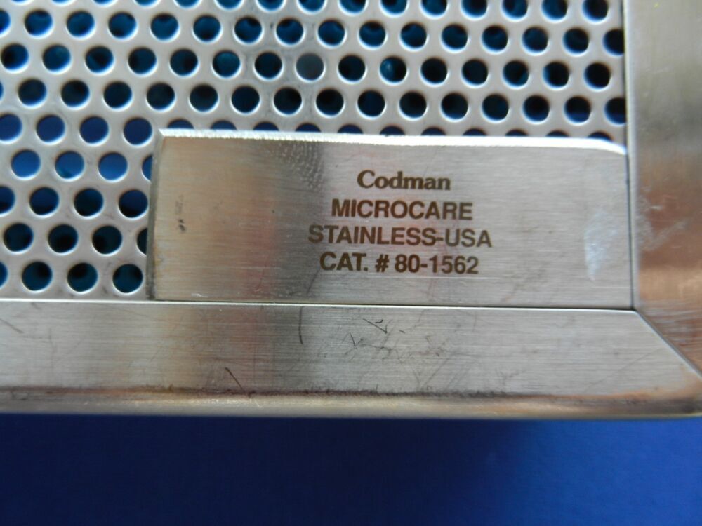 E7406 Codman 80-1562 Stainless Instrument Case 15" x 10.5" x 1.5" - Image 4