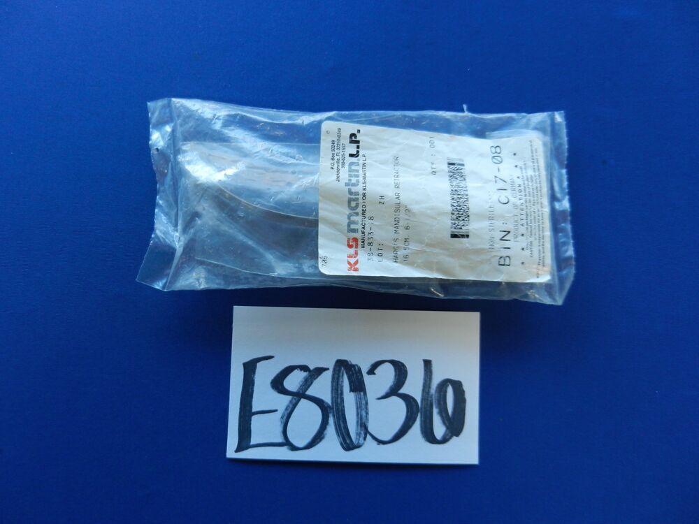 ***NEW*** KLS Martin 38-833-18 Hargis Mandibular Retractor 16.5cm Overall Length