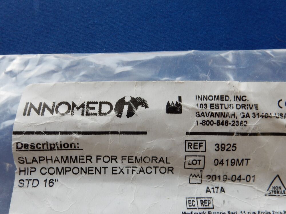 Innomed 3925 Slaphammer for Femoral Hip Component Extractor STD 16" - Image 6