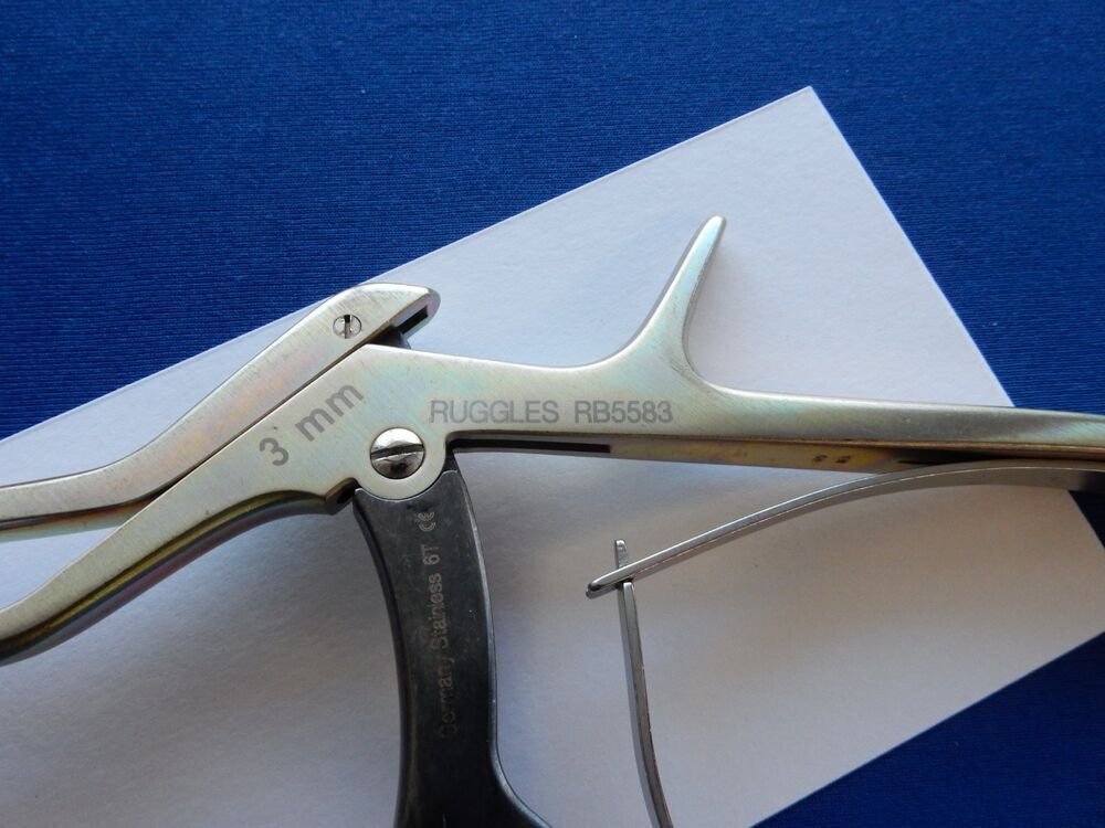 Integra Ruggles RB5583 Ultra-Coat Bayonet 40° UP 3mm Kerrison Rongeur - Image 3