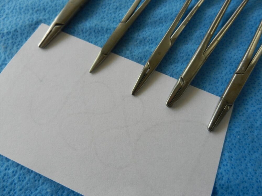 D8864 Spectrum Surgical Lot of 5 Straight NeedleHolders Approx. 16cm-18cm - Image 3