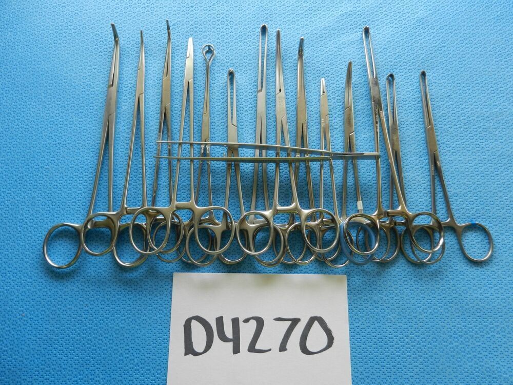 D4270 Codman Symmetry Sklar Surgical Forceps Lot Of 15