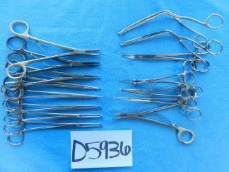 D5936 Pilling Weck Codman Jarit Surgical Forceps Lot of 15 Approx. 17-20cm