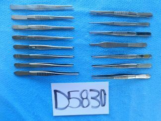 D5830 V. Mueller Pilling Codman Surgical Forceps Lot of 15 Approx 13cm