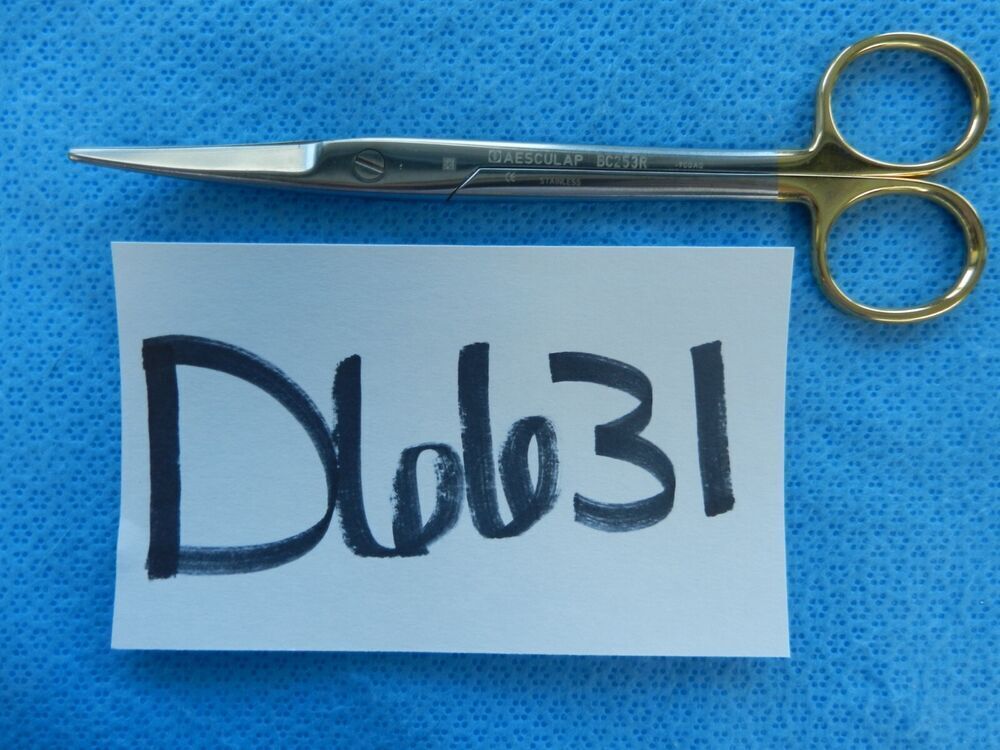 D6631 Aesculap Mayo Curved Durotip Surgical Scissors 17cm BC253R