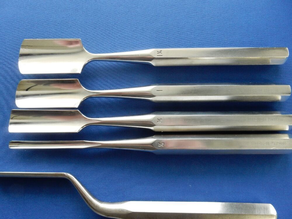 Zimmer V. Mueller Orthopedic Gouge Instruments Lot of 12 - Image 3