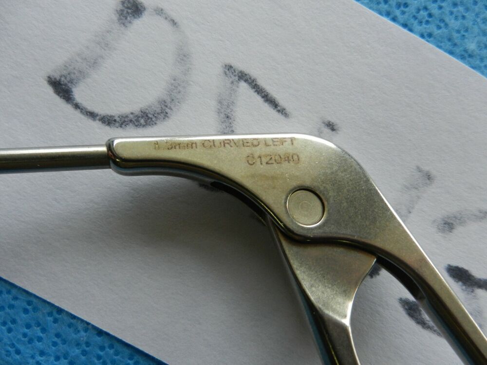 D2193 Acufex Surgical 1.3mm Left Curved Punch Forceps 012040 - Image 5