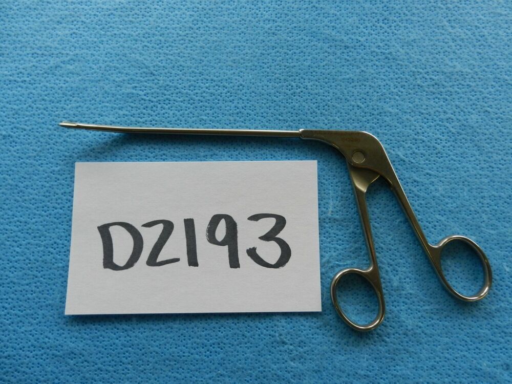 D2193 Acufex Surgical 1.3mm Left Curved Punch Forceps 012040