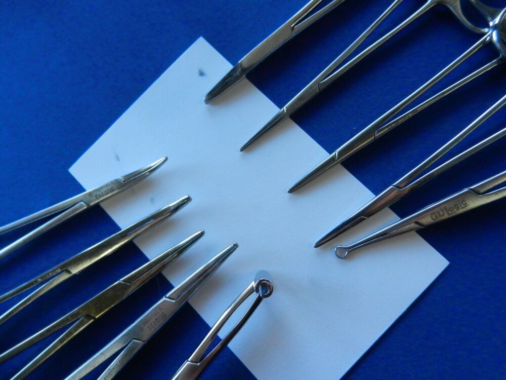 E643 V. Mueller Symmetry Lot of 10 Forceps 12-15.5cm Overall Length - Image 5