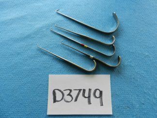 D3749 Weck Symmetry Surgical ENT Jackson Hooks Lot Of 5