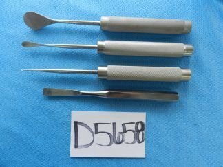 D5658 Codman Heavy Duty Chisels, Elevators, and Curettes Lot of 4