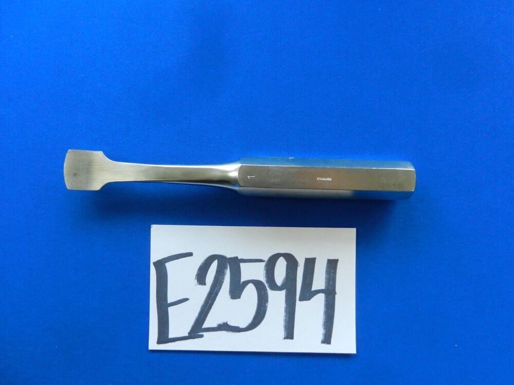 E2594 Zimmer 2910 Size 1 Key Periosteal Elevator 7.75" Overall Length