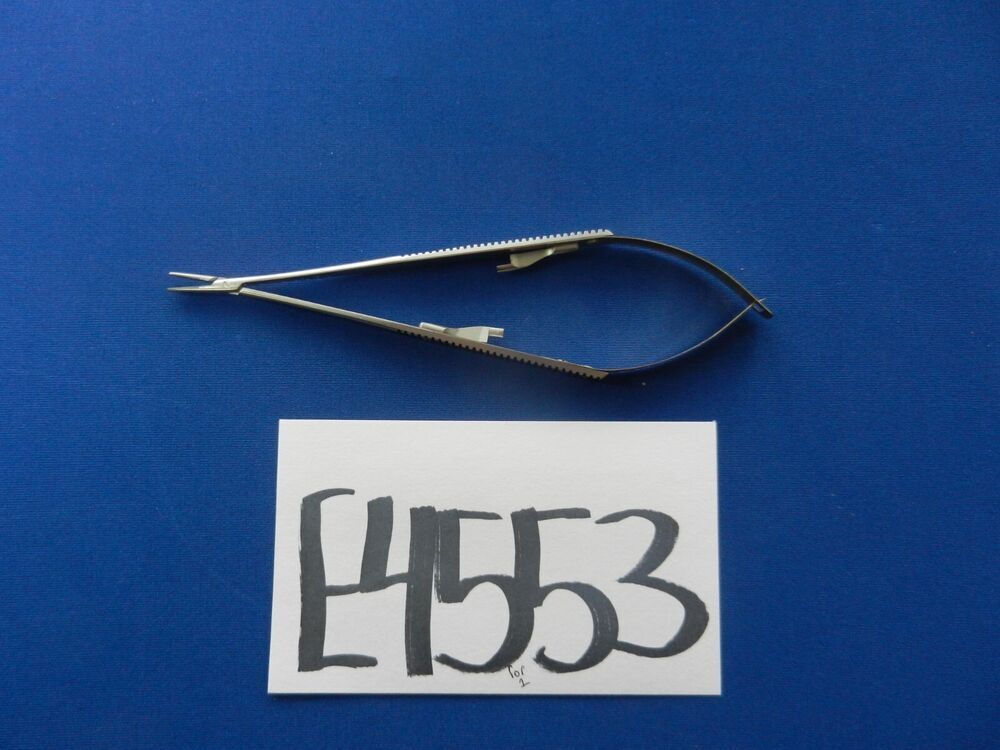 E4553 Codman 36-1008 Castroviejo Smooth Jaw Micro Needle Holder 17.8cm Length