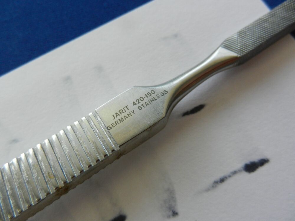 E6917 Jarit 420-150 Kleinert Kutz Double Ended Convex Down Stroke Rasp 21cm Long - Image 7