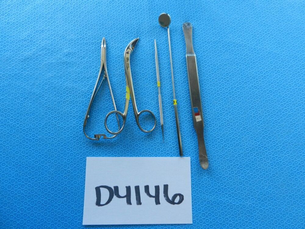 D4146 V. Mueller Aesculap Storz Surgical ENT Instruments Lot Of 5
