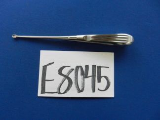 Jarit 240-076 Bruns Straight Size 2 Oval Cup Curette 8" Overall Length