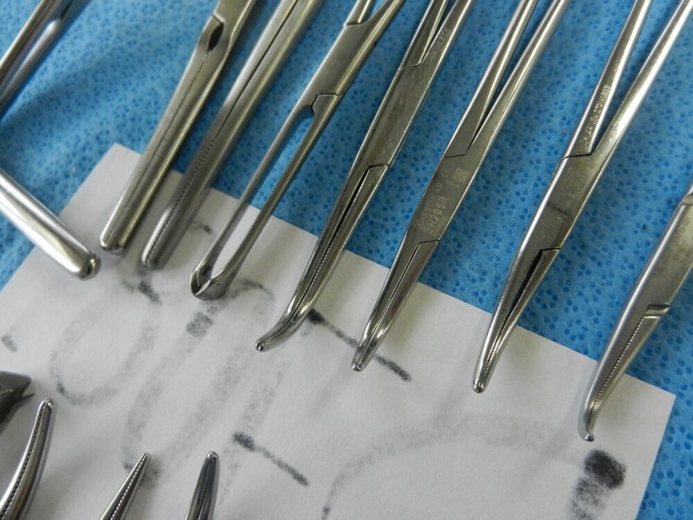 D7081 Symmetry Jarit V. Mueller Surgical Forceps Lot of 15 12.5-26cm - Image 3