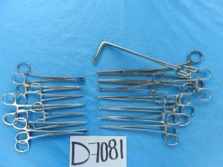 D7081 Symmetry Jarit V. Mueller Surgical Forceps Lot of 15 12.5-26cm