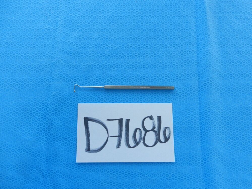 D7686 Storz Surgical Jameson 2mm Round Tip Opthalmic Hook 13.6cm Length E586