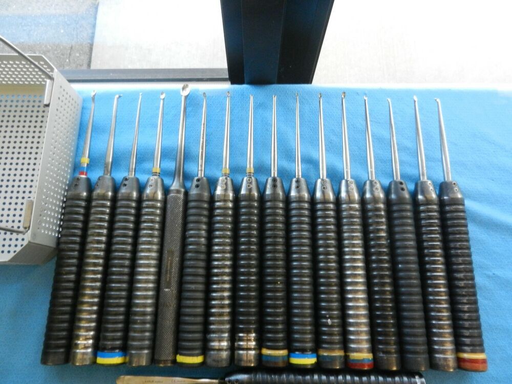 Codman Surgical Orthopedic Curette & Elevator Set W/ Tray - Image 5