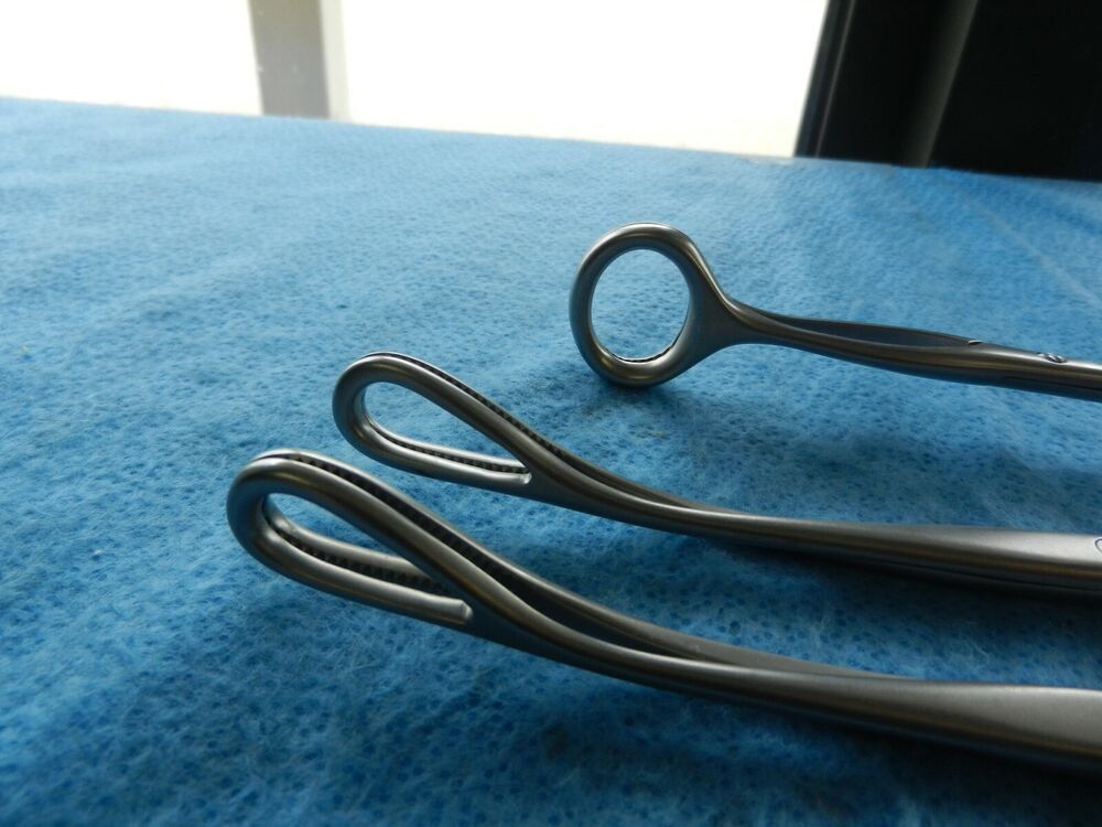 Aesculap Surgical Grasping Holding Forceps Lot Of 3 - Image 3