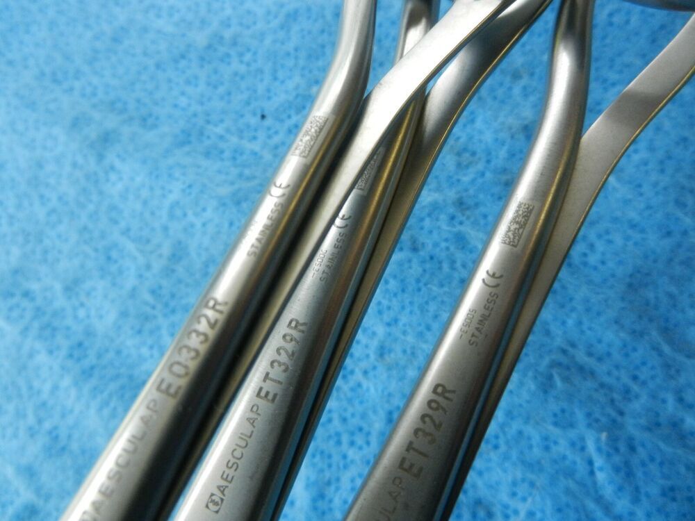 Aesculap Surgical Grasping Holding Forceps Lot Of 3 - Image 5