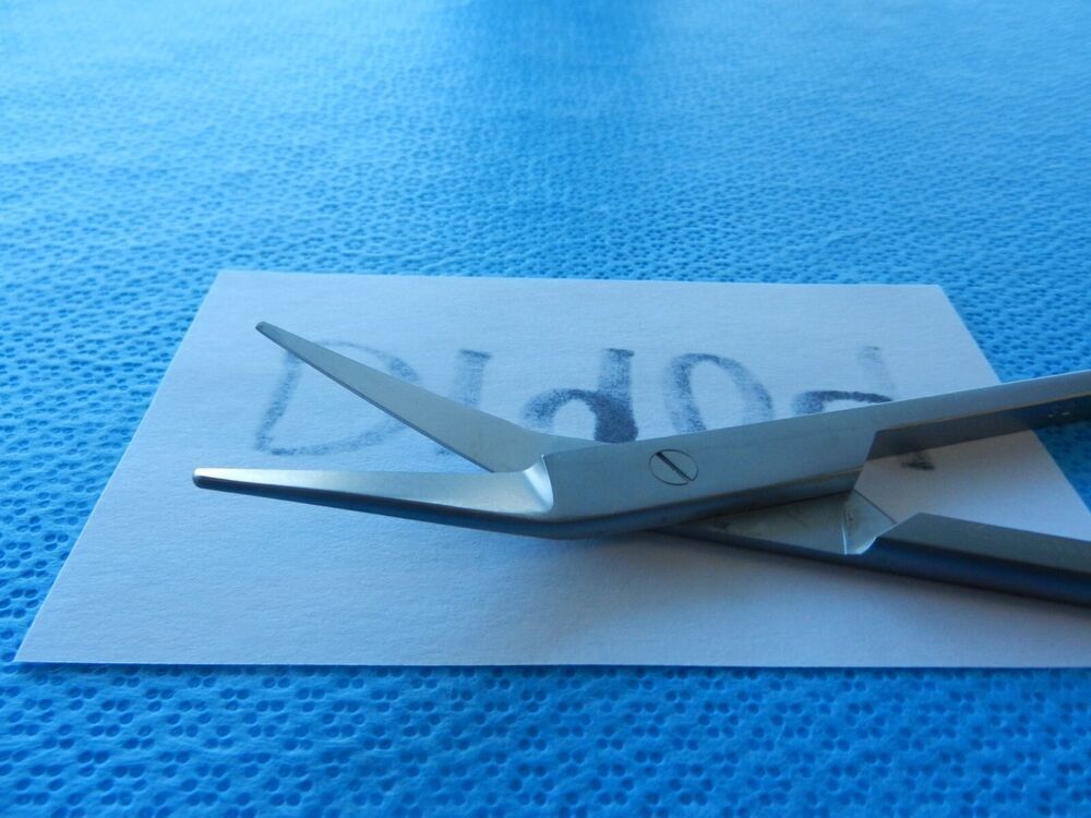 D1904 Aesculap Surgical Angled Cartilage Scissors BC595R - Image 3