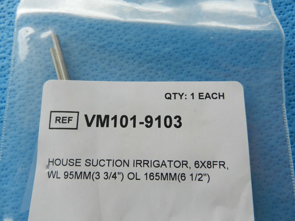 D2779 V. Mueller Surgical 6 X 8Fr. House Suction Irrigation Tube VM101-9103 NEW! - Image 4
