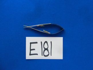 E181 Storz Surgical Castroviejo 10mm Straight Medium Locking Needle Holder E3852