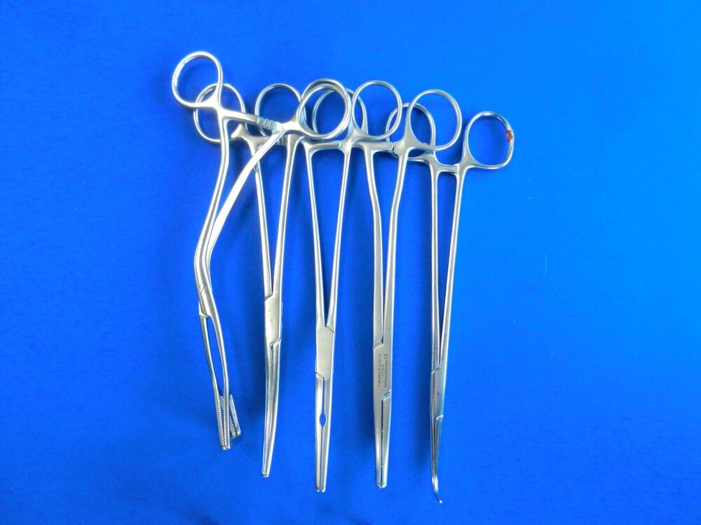 E694 Jarit V. Mueller Pilling Lot of 10 Forceps 19.5-21cm Overall Length - Image 4